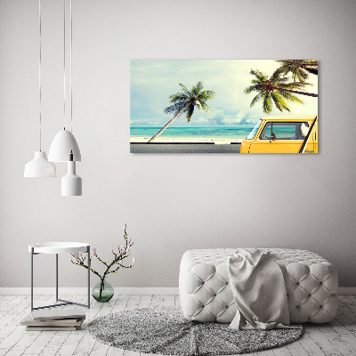 Wall art acrylic Beach van