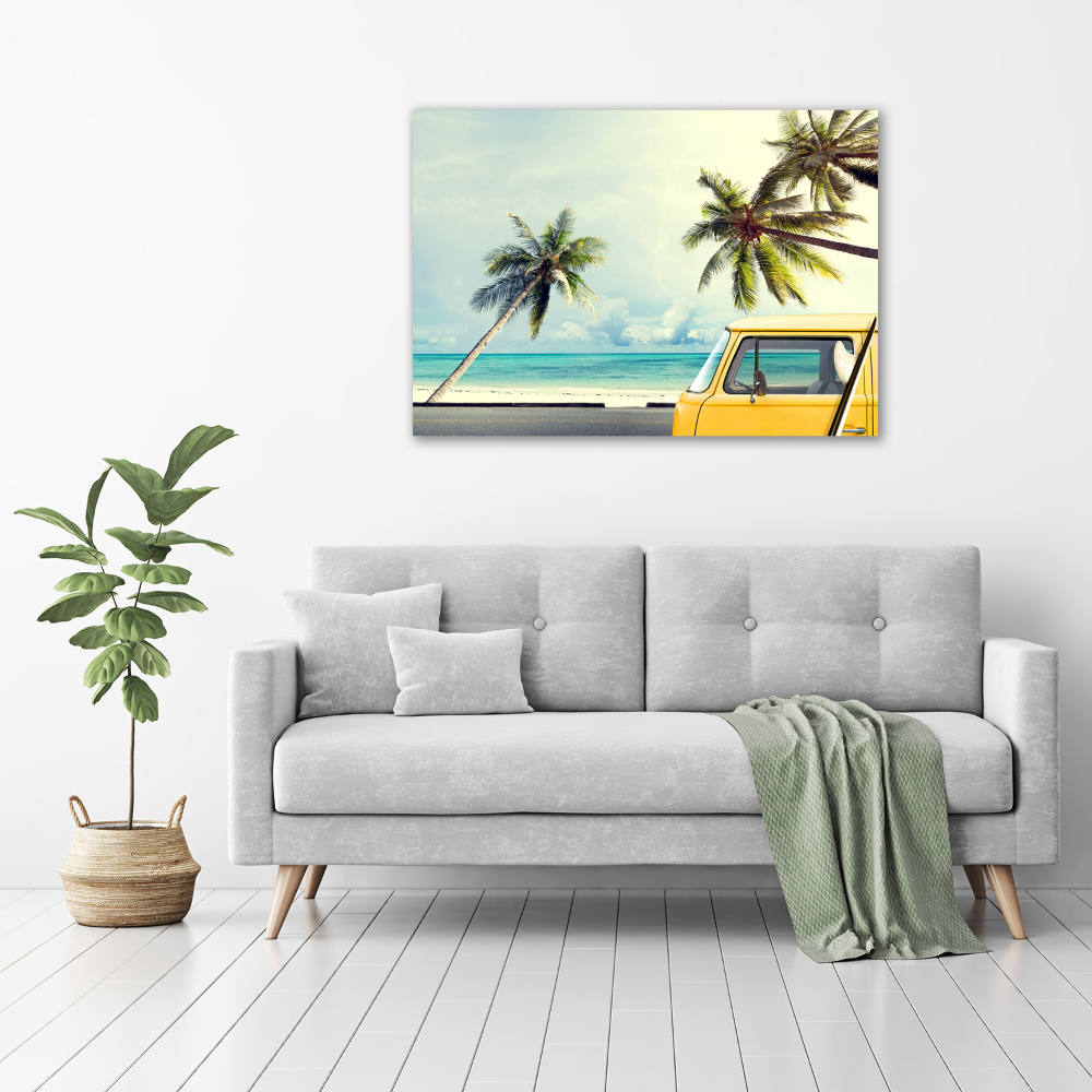 Wall art acrylic Beach van