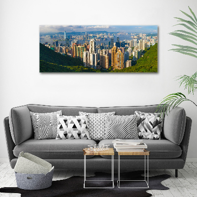 Acrylic wall art Hong Kong Panorama