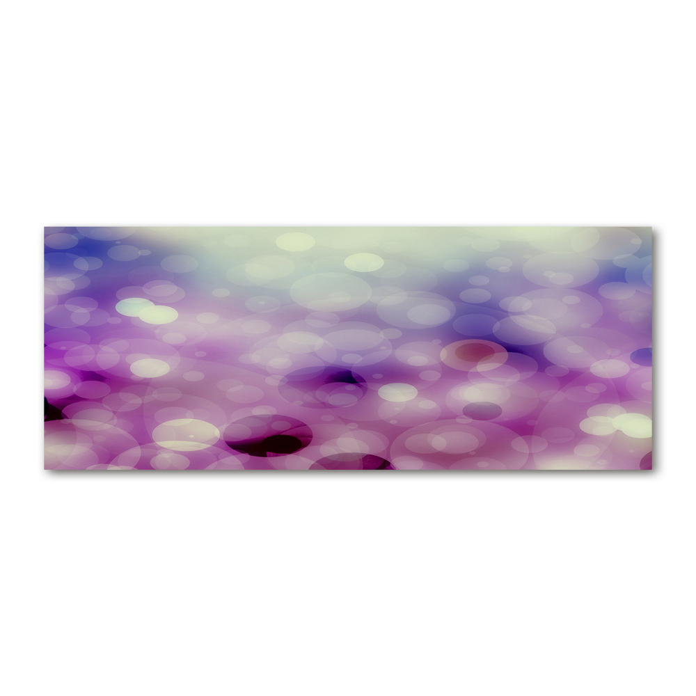 Glass acrylic wall art Purple wheels