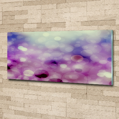 Glass acrylic wall art Purple wheels