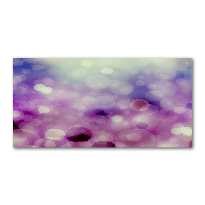 Glass acrylic wall art Purple wheels