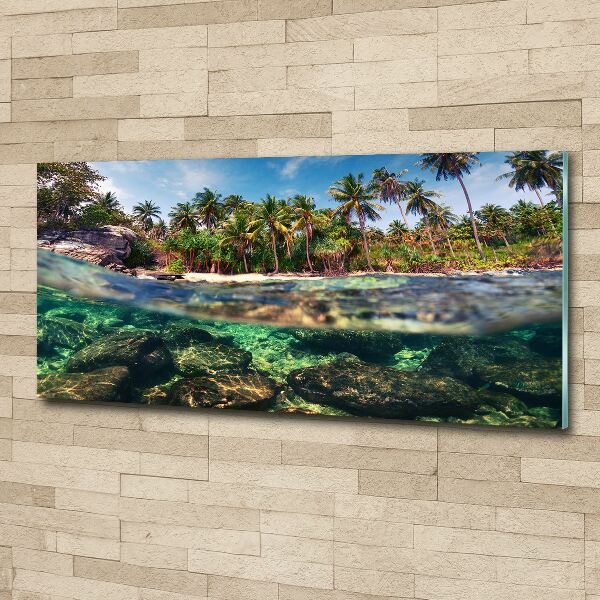 Print on acrylic Tropical beach