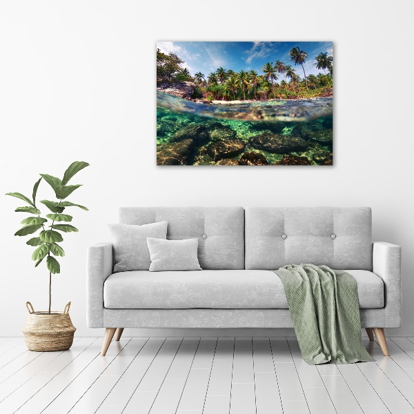 Print on acrylic Tropical beach