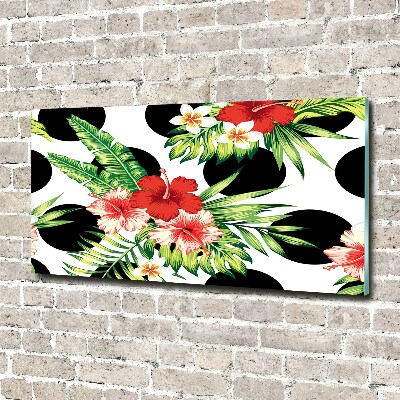 Print on acrylic Hawaiian flowers