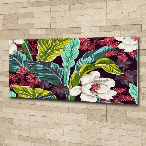 Print on acrylic Tropical flowers