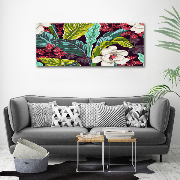 Print on acrylic Tropical flowers