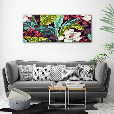 Print on acrylic Tropical flowers