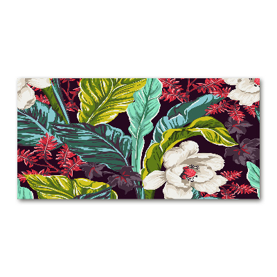 Print on acrylic Tropical flowers