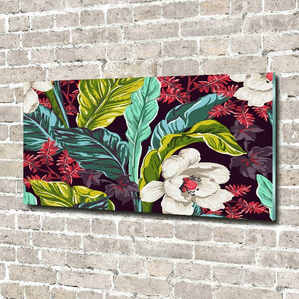 Print on acrylic Tropical flowers