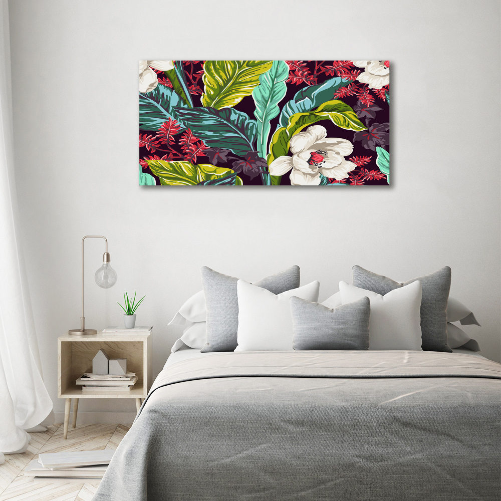 Print on acrylic Tropical flowers