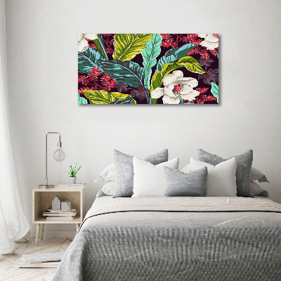 Print on acrylic Tropical flowers