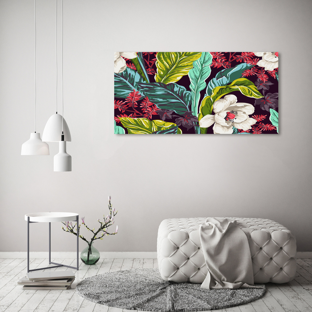 Print on acrylic Tropical flowers