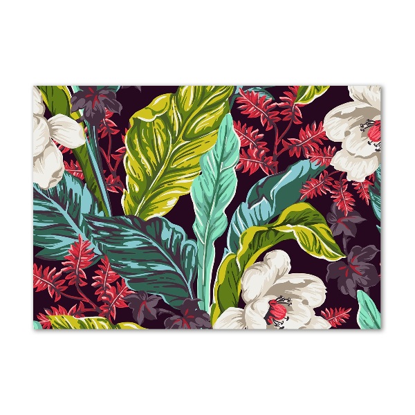 Print on acrylic Tropical flowers