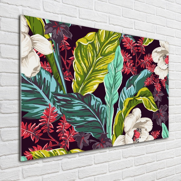 Print on acrylic Tropical flowers