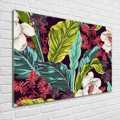 Print on acrylic Tropical flowers