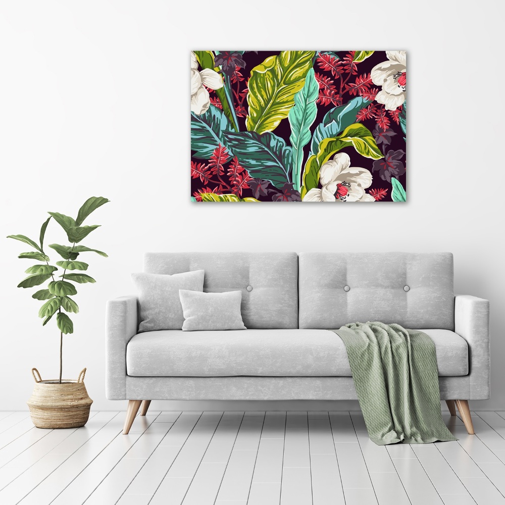 Print on acrylic Tropical flowers