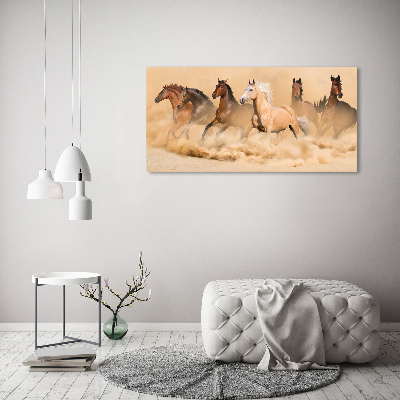 Print on acrylic Desert's horses