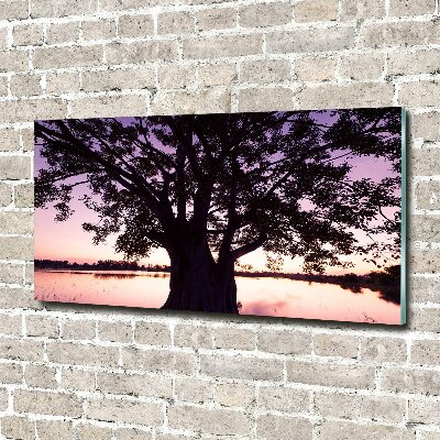 Wall art acrylic Tree and lake