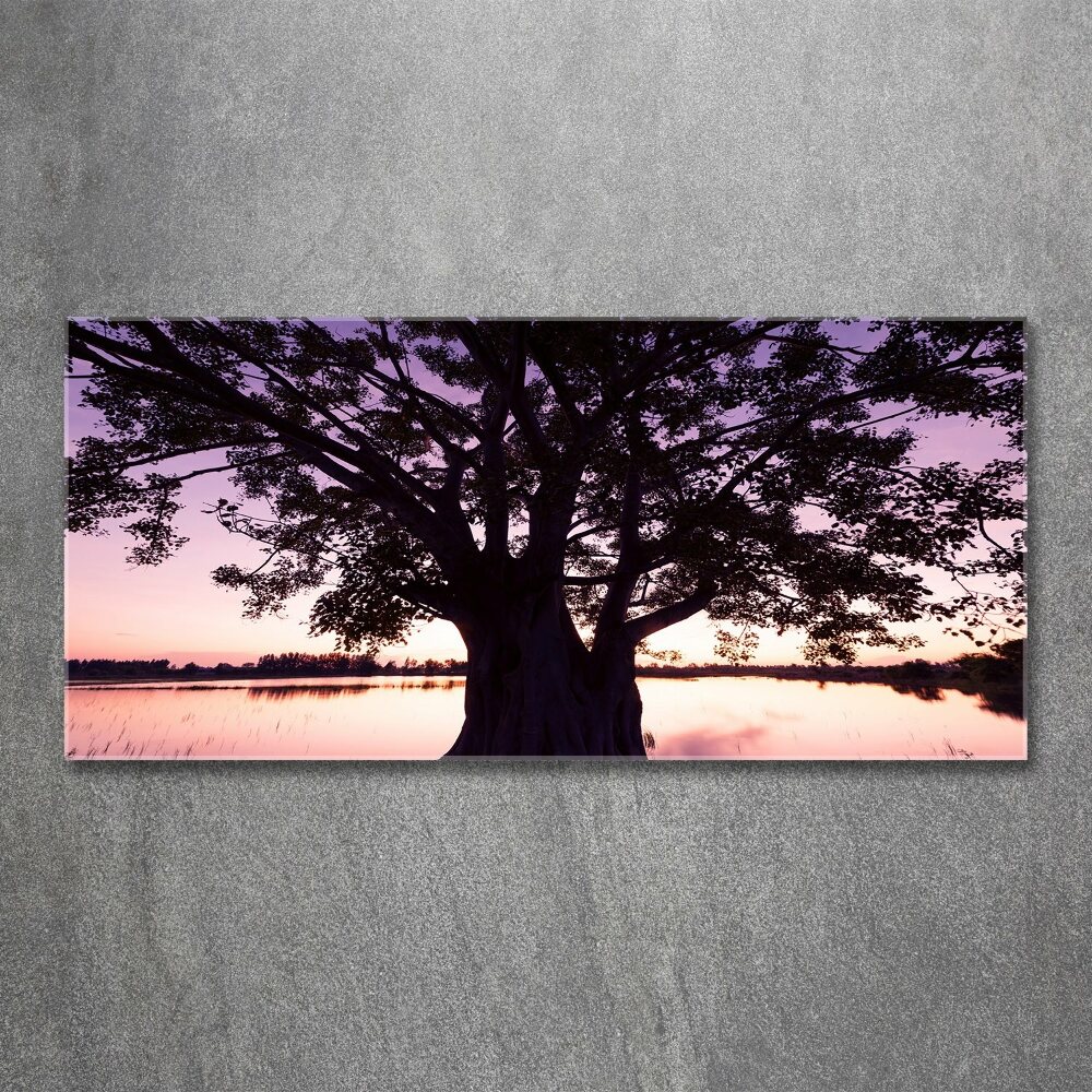 Wall art acrylic Tree and lake