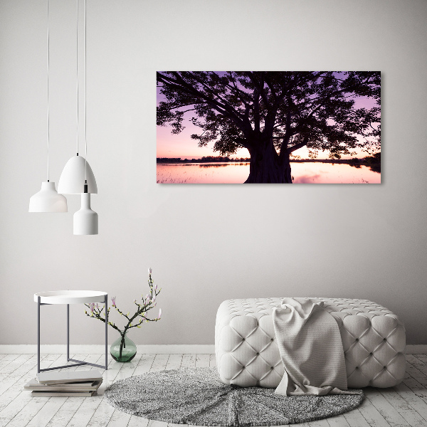 Wall art acrylic Tree and lake