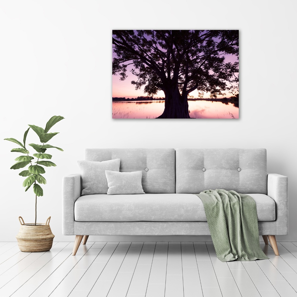 Wall art acrylic Tree and lake