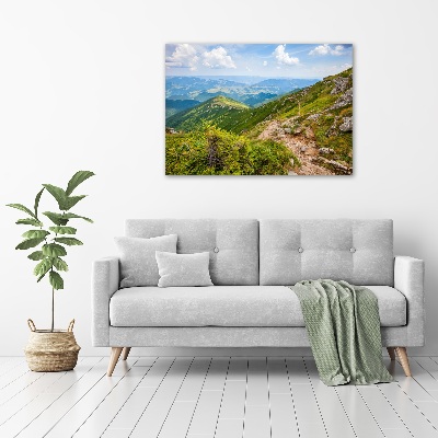 Acrylic wall art Green hills