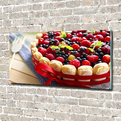 Wall art acrylic Forest fruit cake