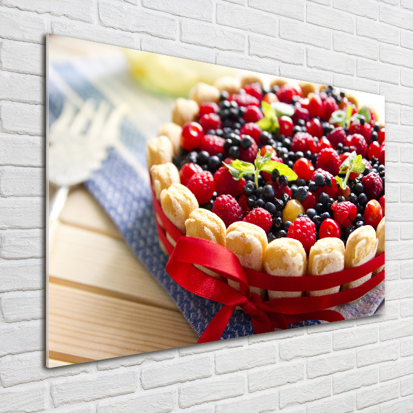 Wall art acrylic Forest fruit cake