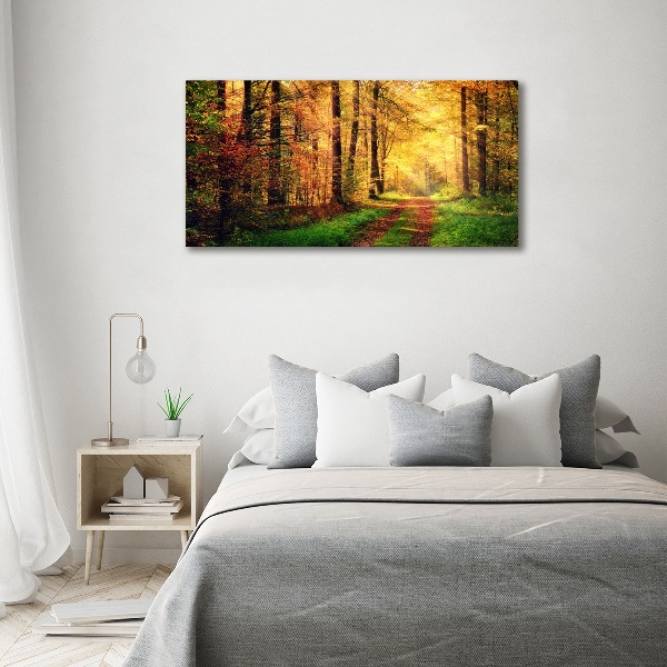 Wall art acrylic Forest in autumn