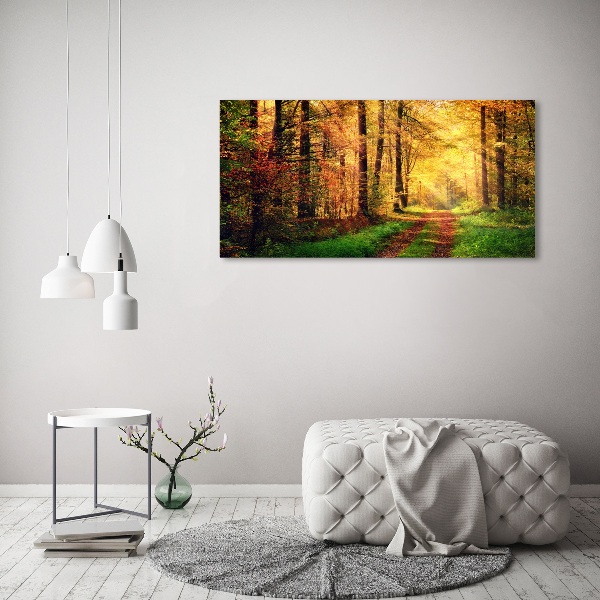 Wall art acrylic Forest in autumn