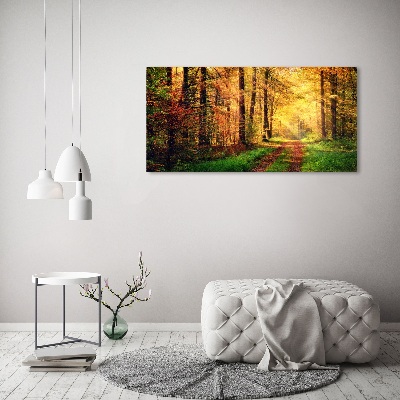 Wall art acrylic Forest in autumn