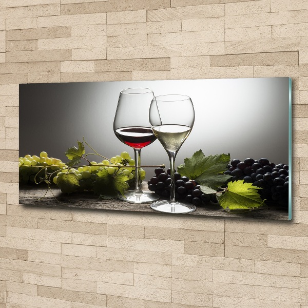 Acrylic wall art Wine and grapes