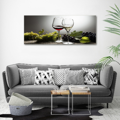 Acrylic wall art Wine and grapes