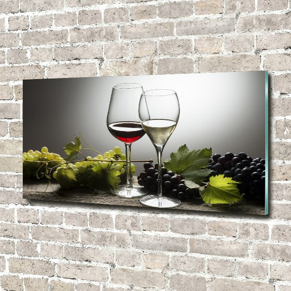 Acrylic wall art Wine and grapes