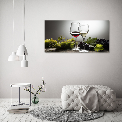 Acrylic wall art Wine and grapes