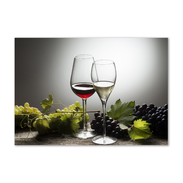 Acrylic wall art Wine and grapes