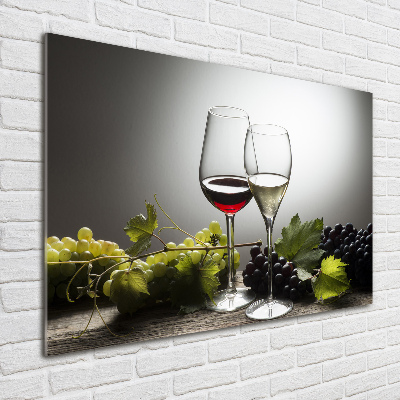 Acrylic wall art Wine and grapes