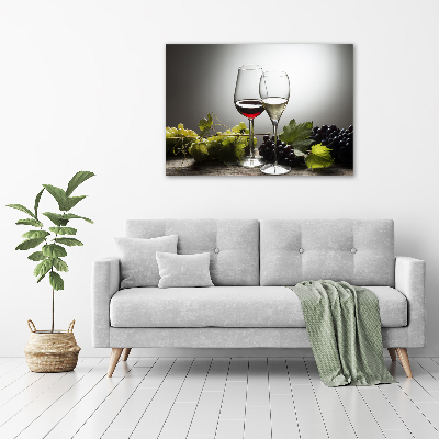 Acrylic wall art Wine and grapes