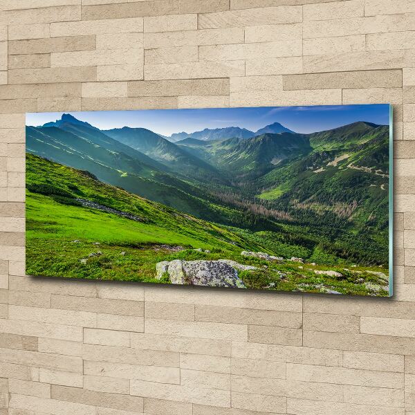 Wall art acrylic Dawn in the mountains