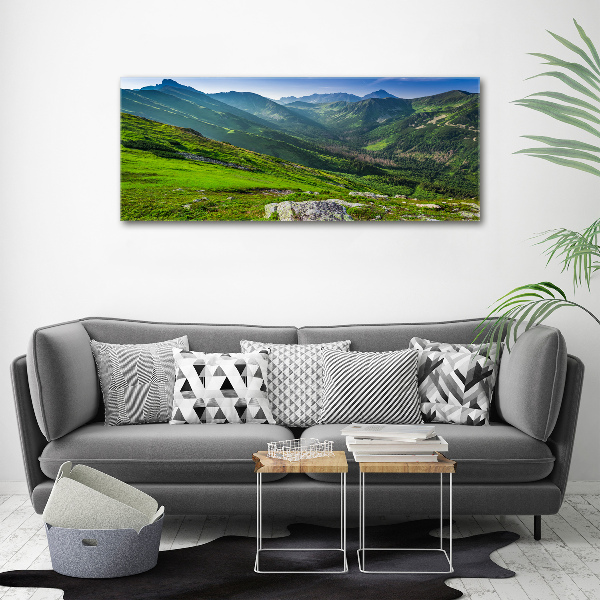 Wall art acrylic Dawn in the mountains