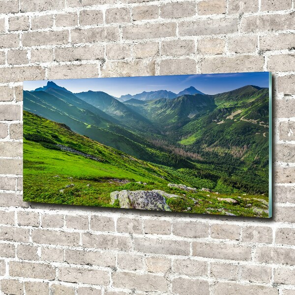 Wall art acrylic Dawn in the mountains