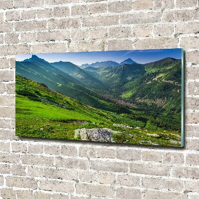 Wall art acrylic Dawn in the mountains