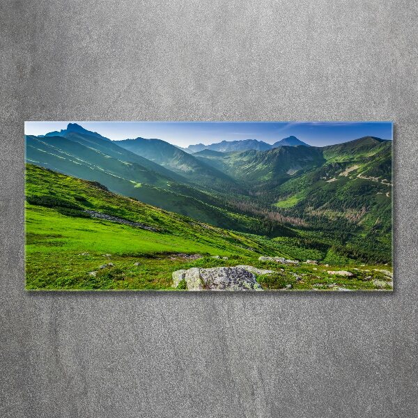 Wall art acrylic Dawn in the mountains