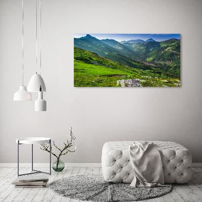 Wall art acrylic Dawn in the mountains