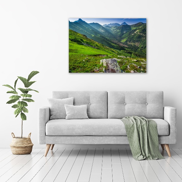 Wall art acrylic Dawn in the mountains