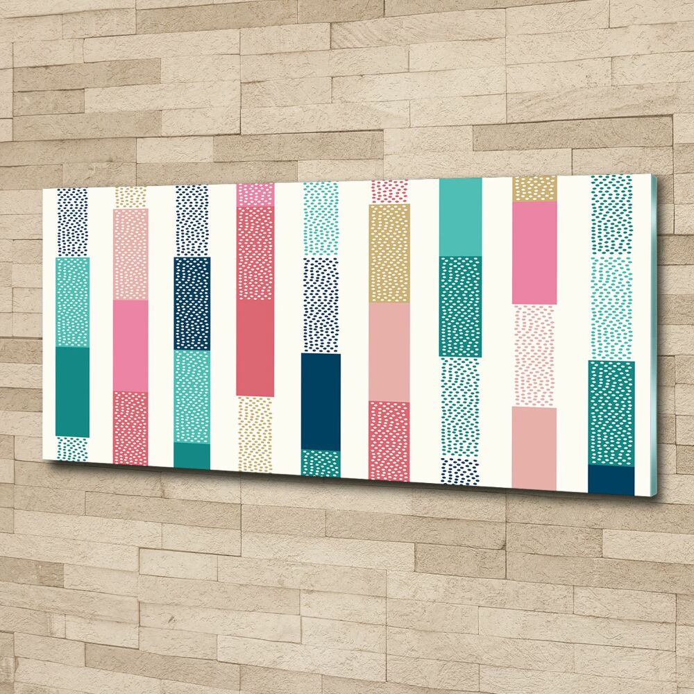 Print on acrylic Colorful stripes