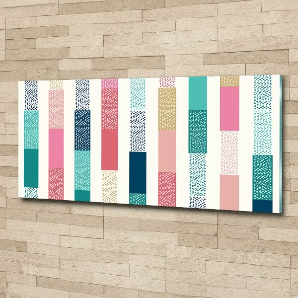 Print on acrylic Colorful stripes