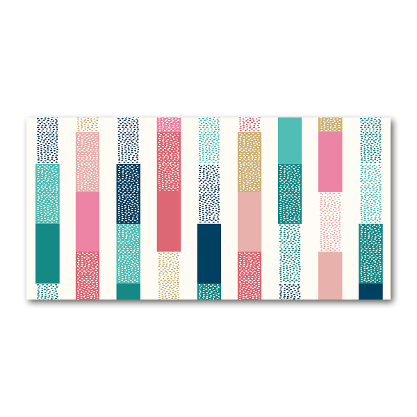 Print on acrylic Colorful stripes