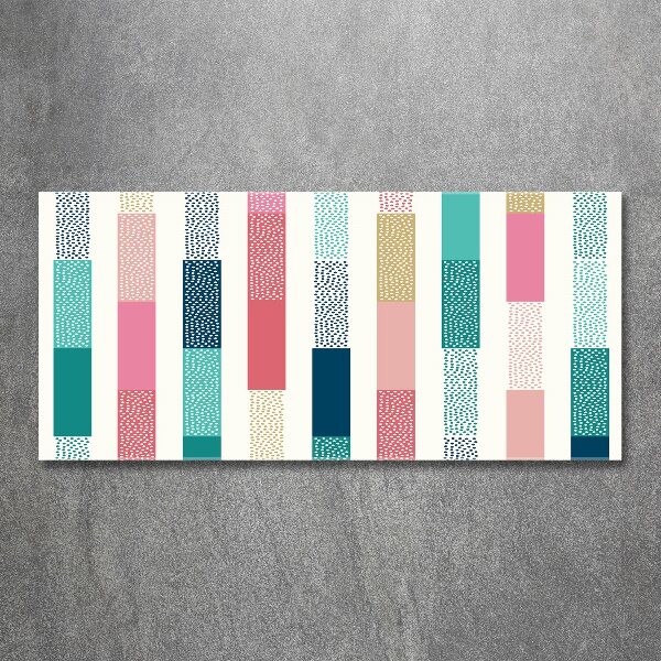 Print on acrylic Colorful stripes